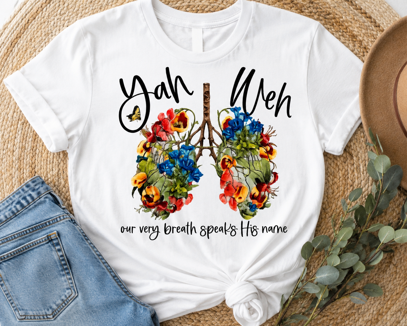 Jah Weh – Floral Faith Tee