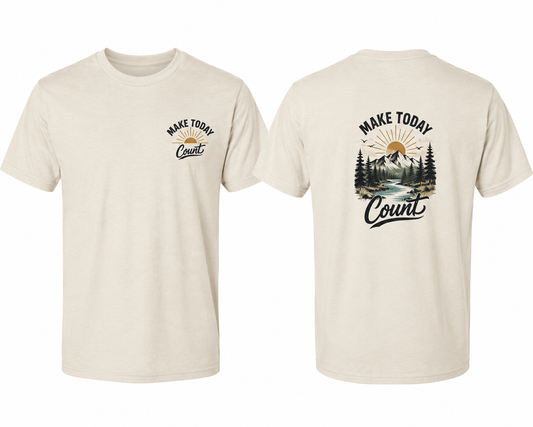 Make Today Count – Nature-Inspired Graphic Tee